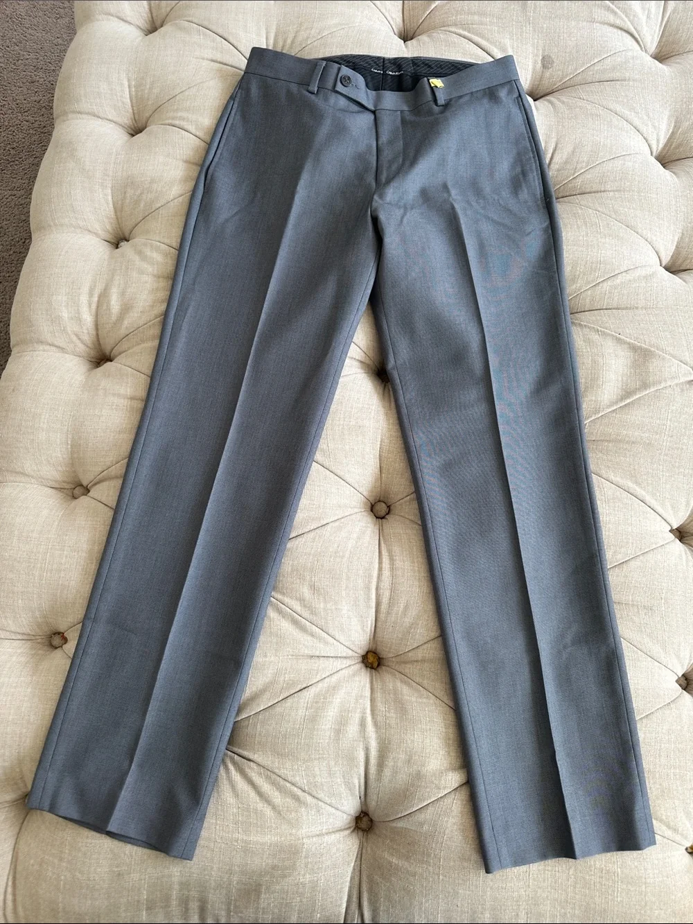 Calvin Klein Gray Men's Dress Pants - Straight Leg